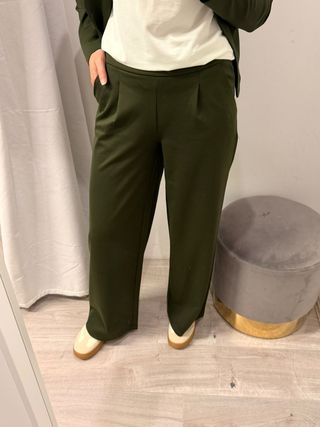 Kate Wide Leg Pants - Rosin