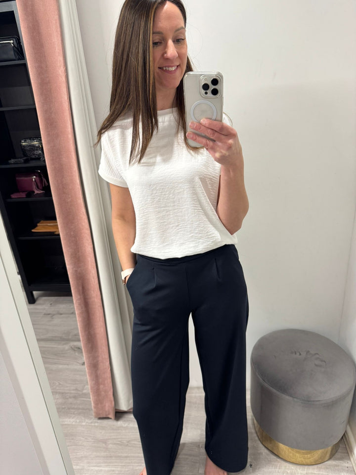 Kate Wide Leg Pants - Total Eclipse