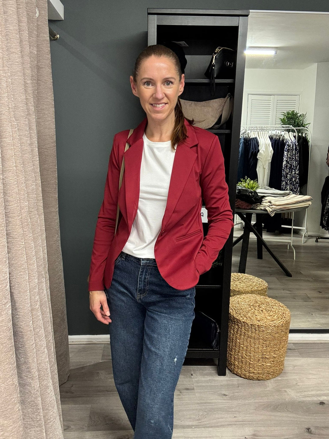 Kate Blazer - Biking Red