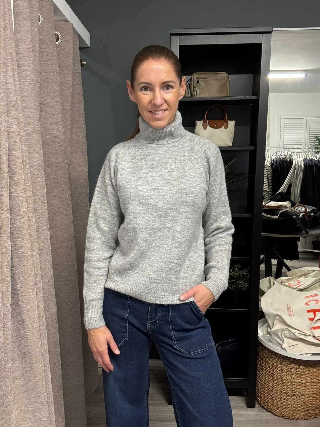 Monna Rollneck - Grey Melange