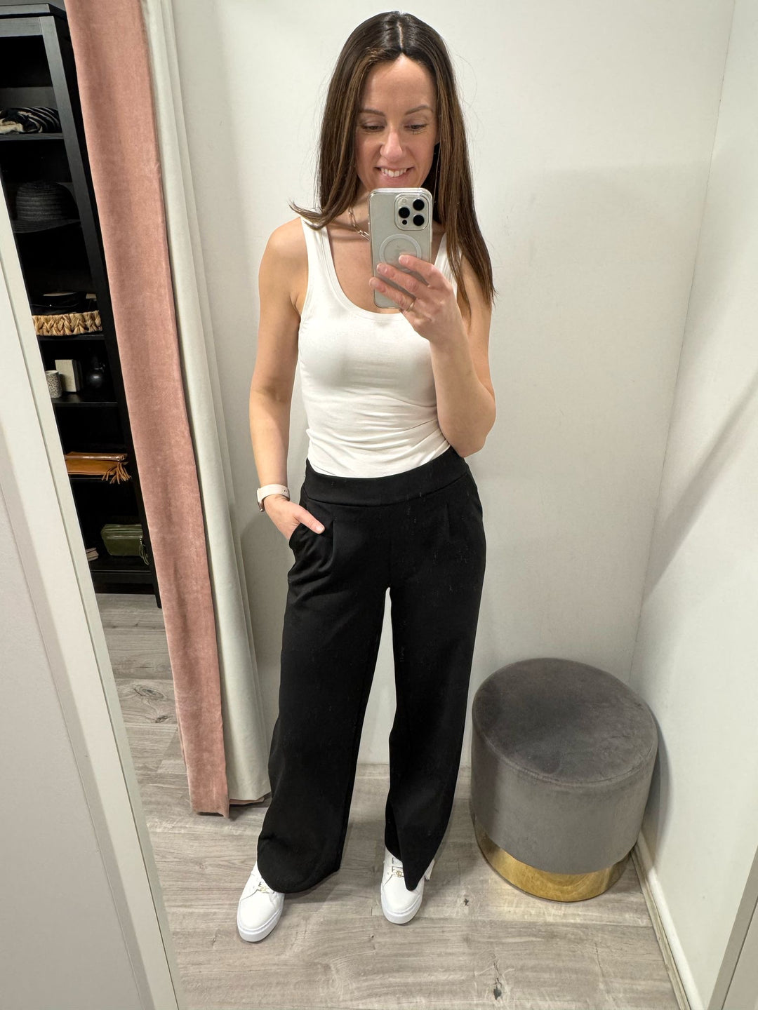 Kate Wide Leg Pants - Black