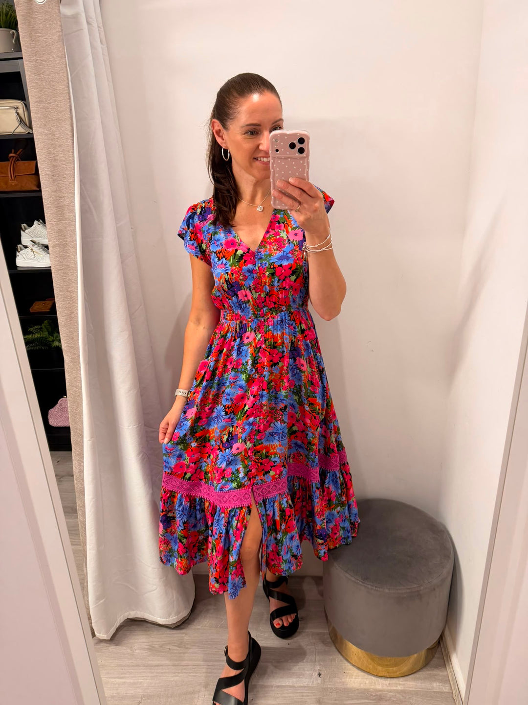 Ciara Midi Dress - Festival Floral