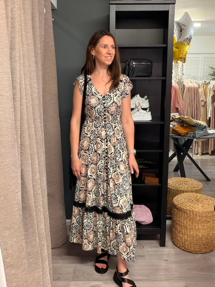 Ciara Maxi Dress - Desert Ember