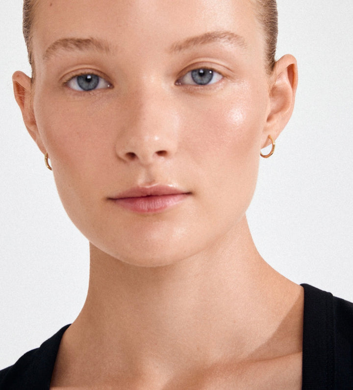 Nova Small Hoops - Gold Plated