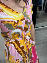 Load image into Gallery viewer, Joella Frill Dress - Yellow Paisley
