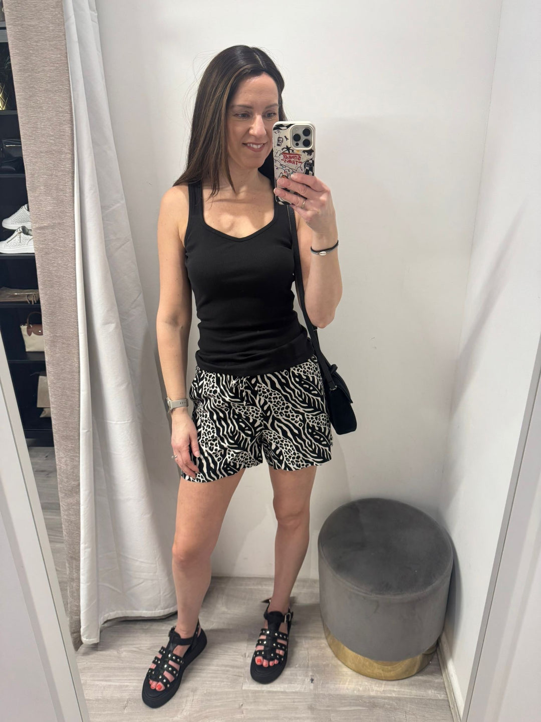 Oreta Vest Top - Black