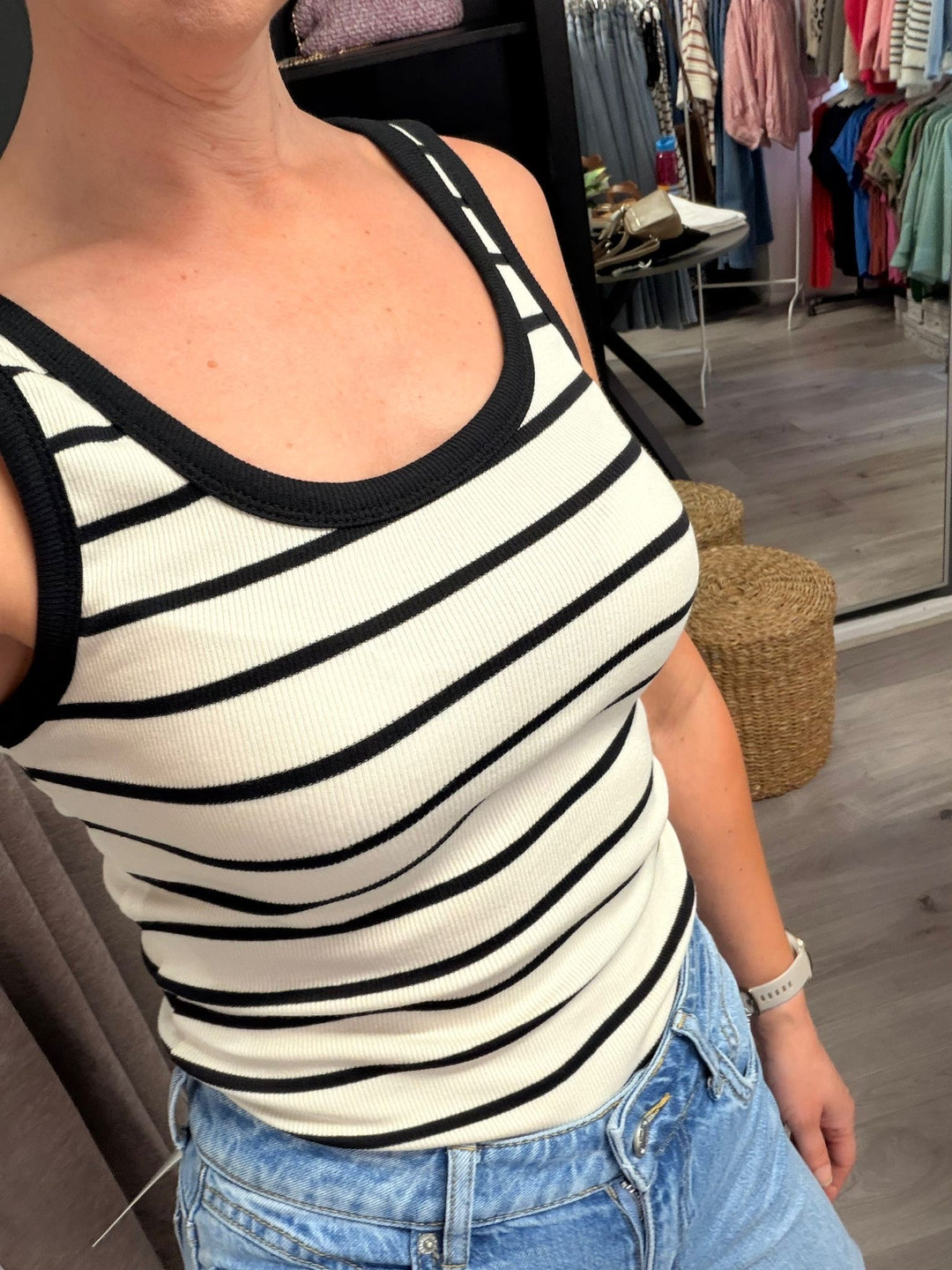 Allesia Vest Top - Stripe