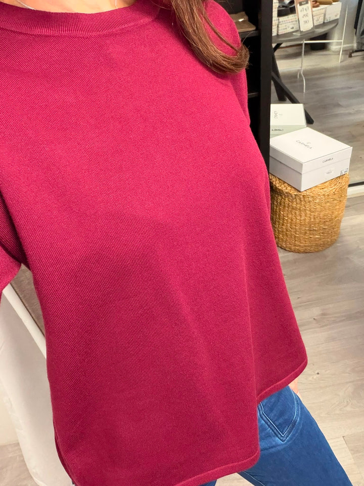 Luls Loose Top - Rhododendron