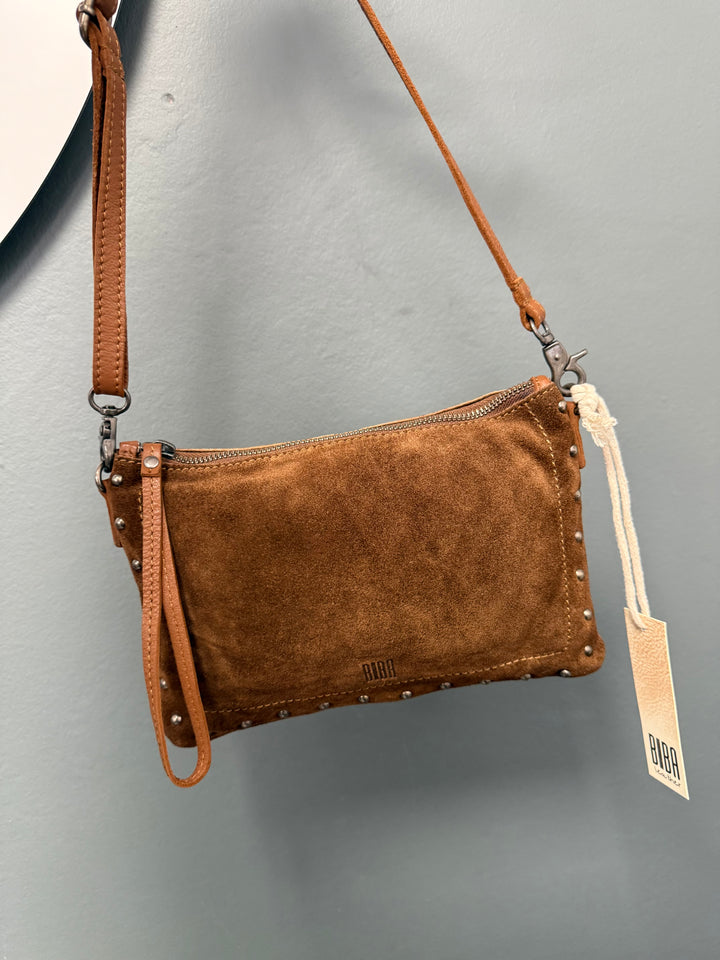 Perry Suede Bag - Taupe