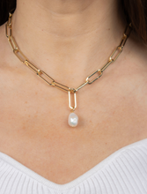 Load image into Gallery viewer, Hudson Pearl Necklace - Gold Plated
