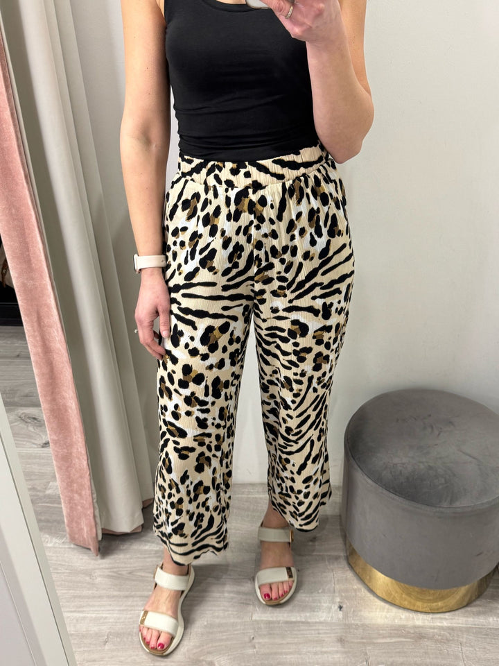 Marrakech Cropped Pants - Leopard