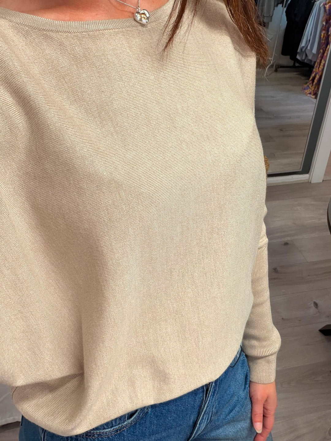 Morla Batwing Jumper - Humus Melange