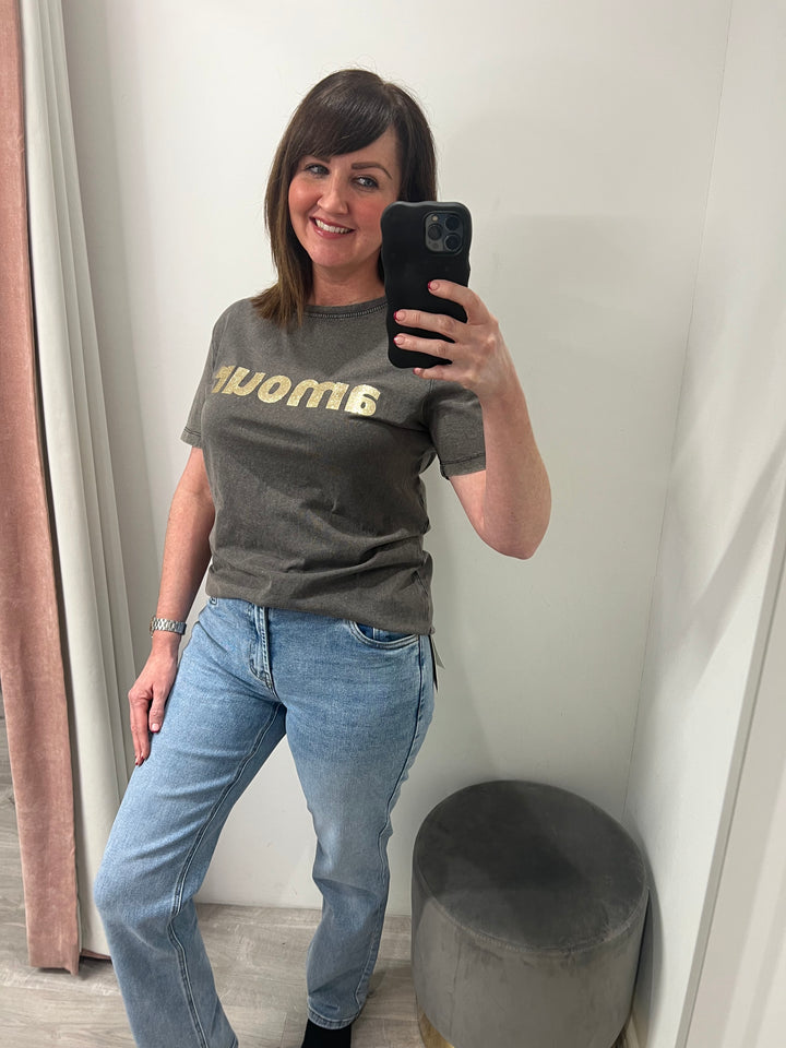Toxik Evie Straight Leg Jeans - Mid Wash