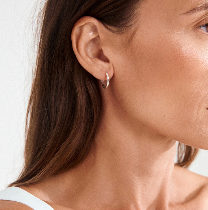 Nova Small Hoops - Silver Plated