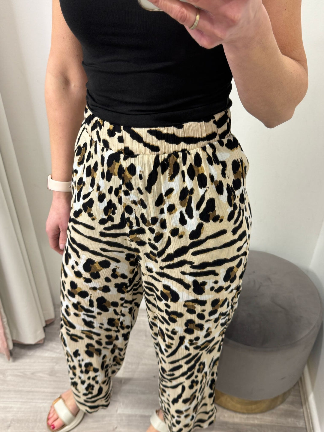 Marrakech Cropped Pants - Leopard