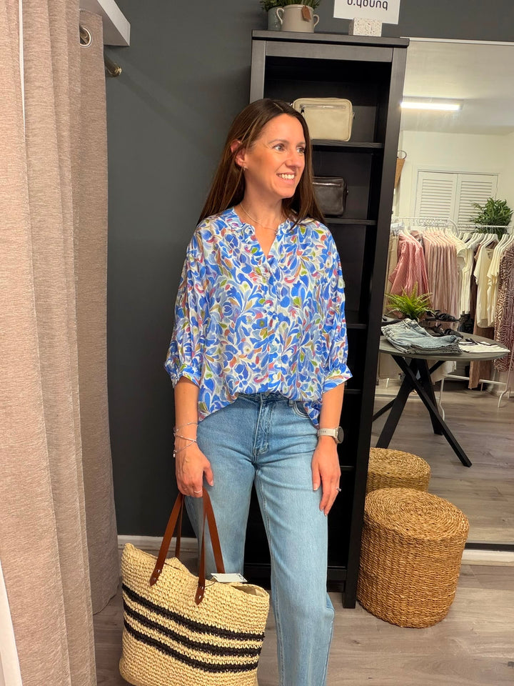Santana Blouse -  Blue