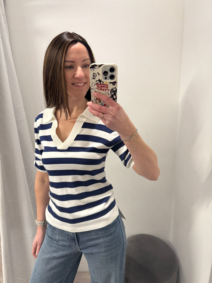 Morla Polo Top - Medieval Blue