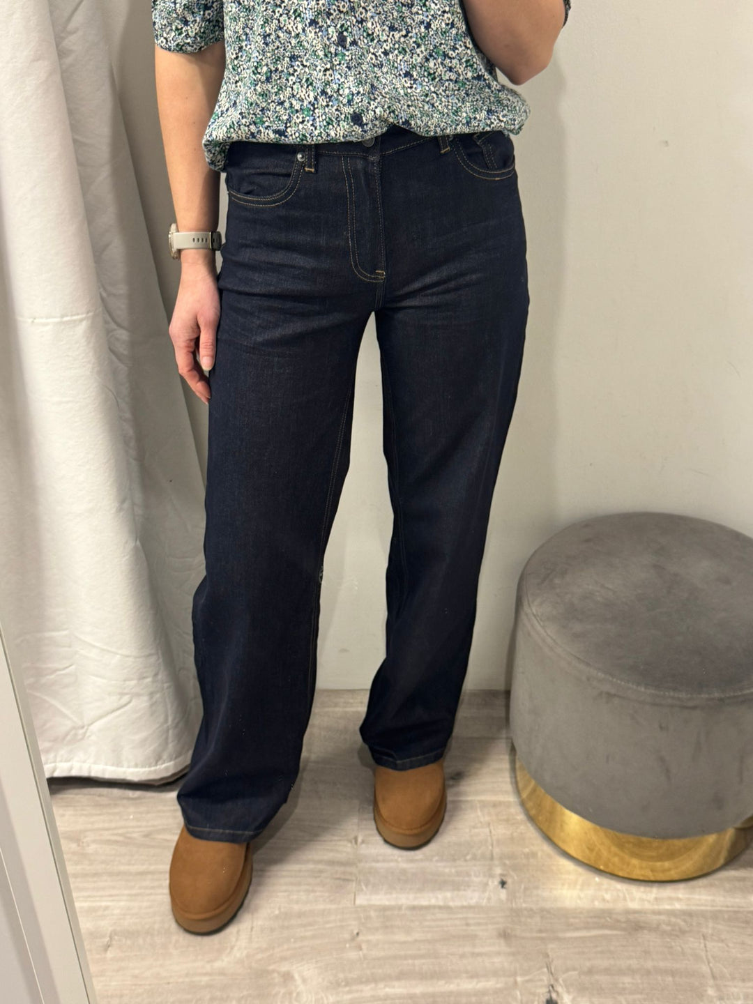 Toxik Elsie Wide Leg Jeans - Indigo Wash