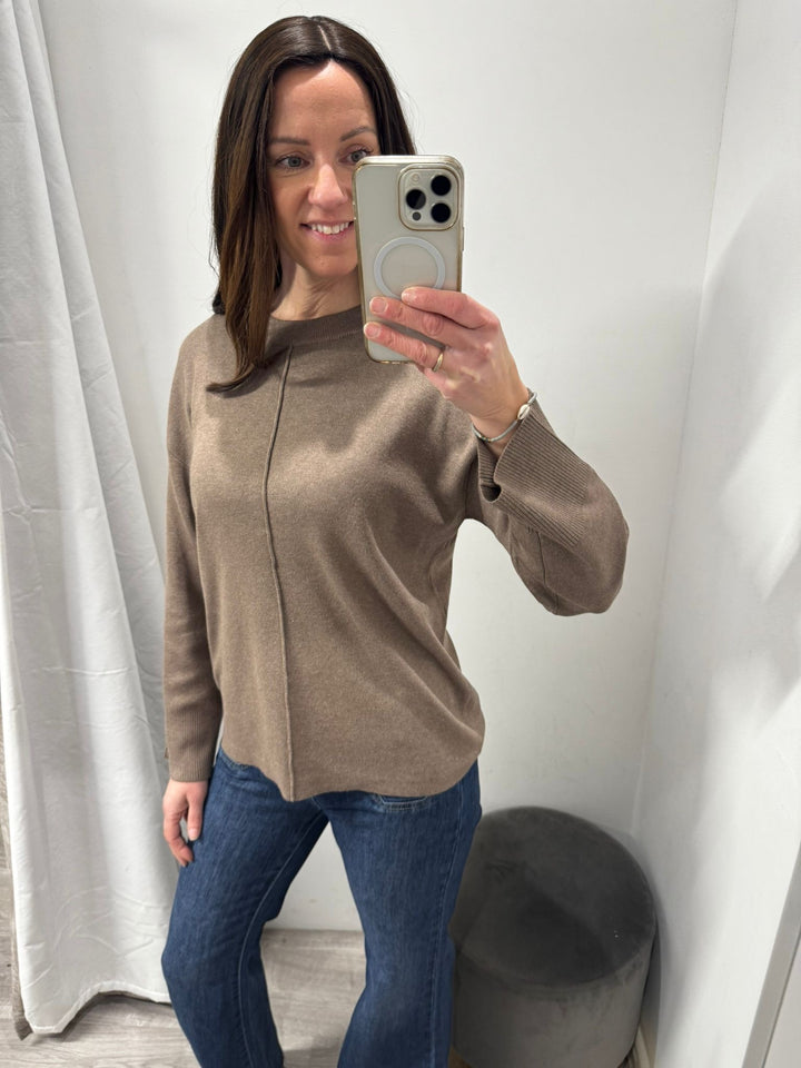 Morla Loose Jumper - Walnut