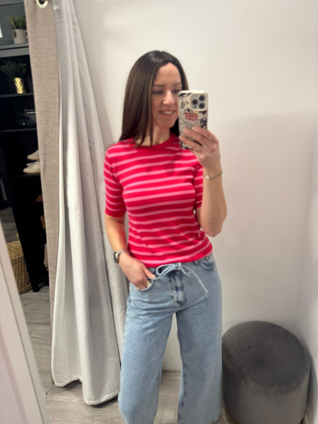 Luls SS Jumper - Pink Stripe