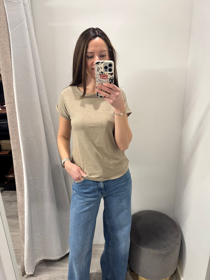 Pamila T-shirt - Chinchilla Melan