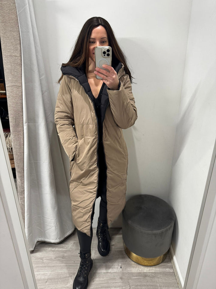 Keila Reversible Coat - Black