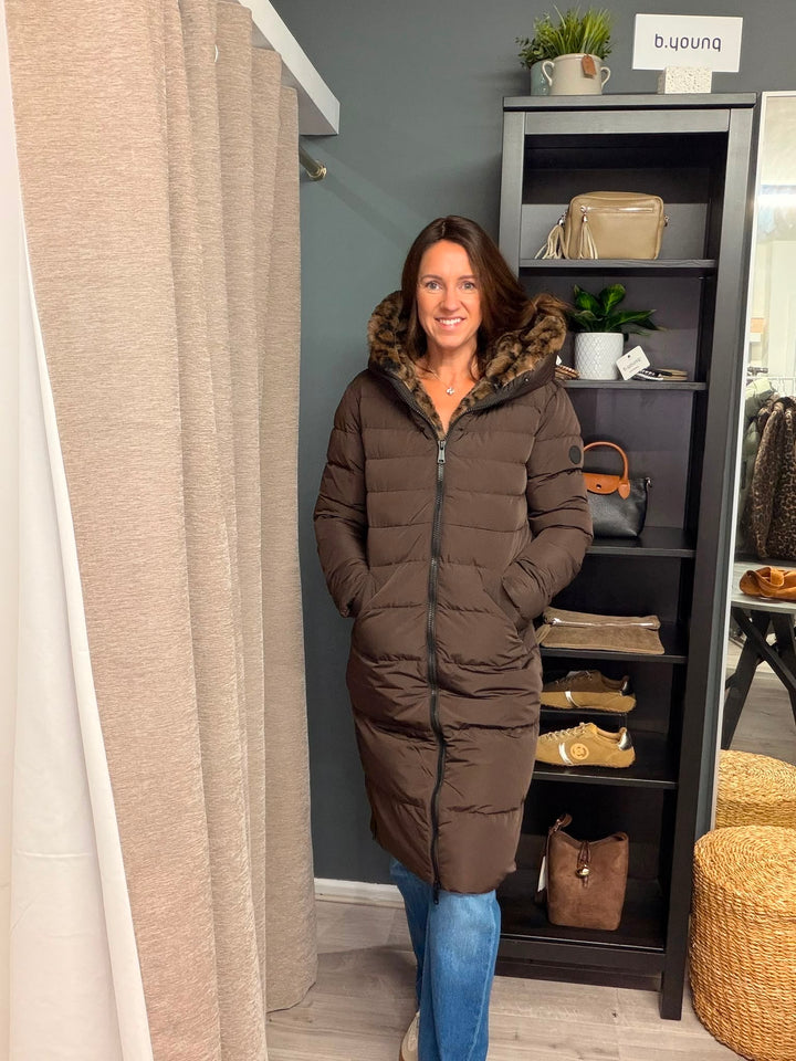 Keila Coat - Brown Leopard