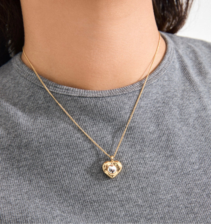 Nova Heart Necklace - Gold Plated