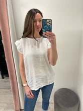 Load image into Gallery viewer, Frill Sleeve Blouse - White
