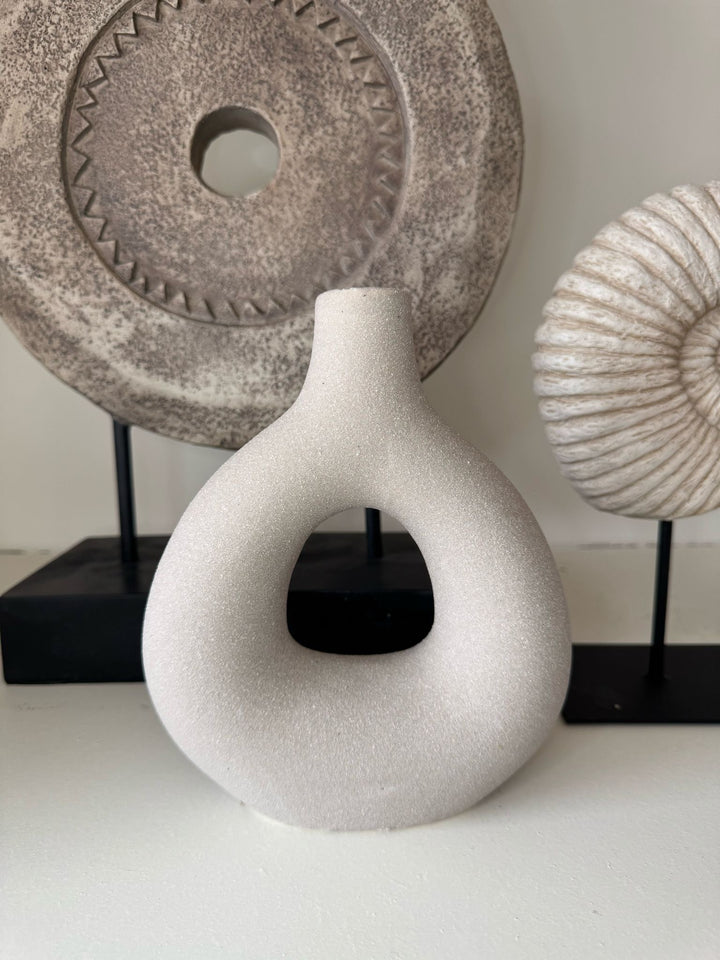 Donut Vase - Beige