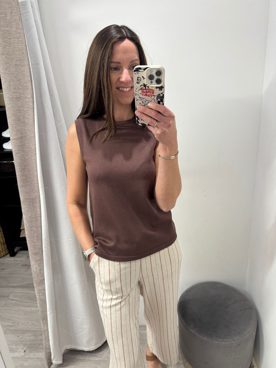 Morla Sleeveless Top - French Roast