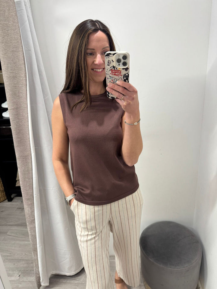 Morla Sleeveless Top - French Roast