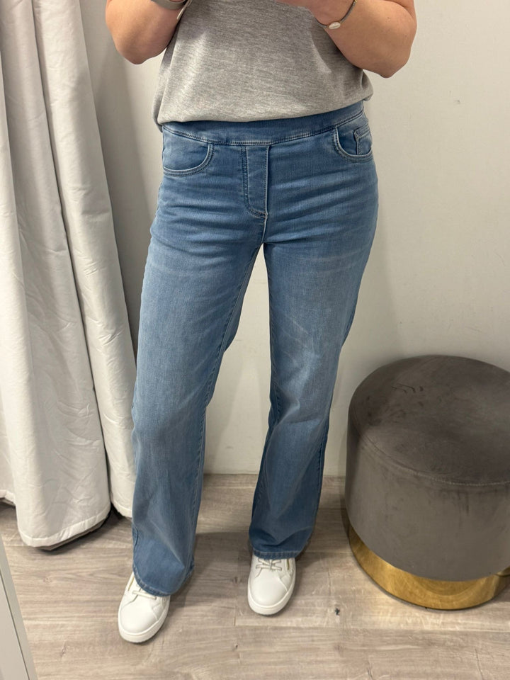Tocada Wide Leg Jeans - Light Denim Blue