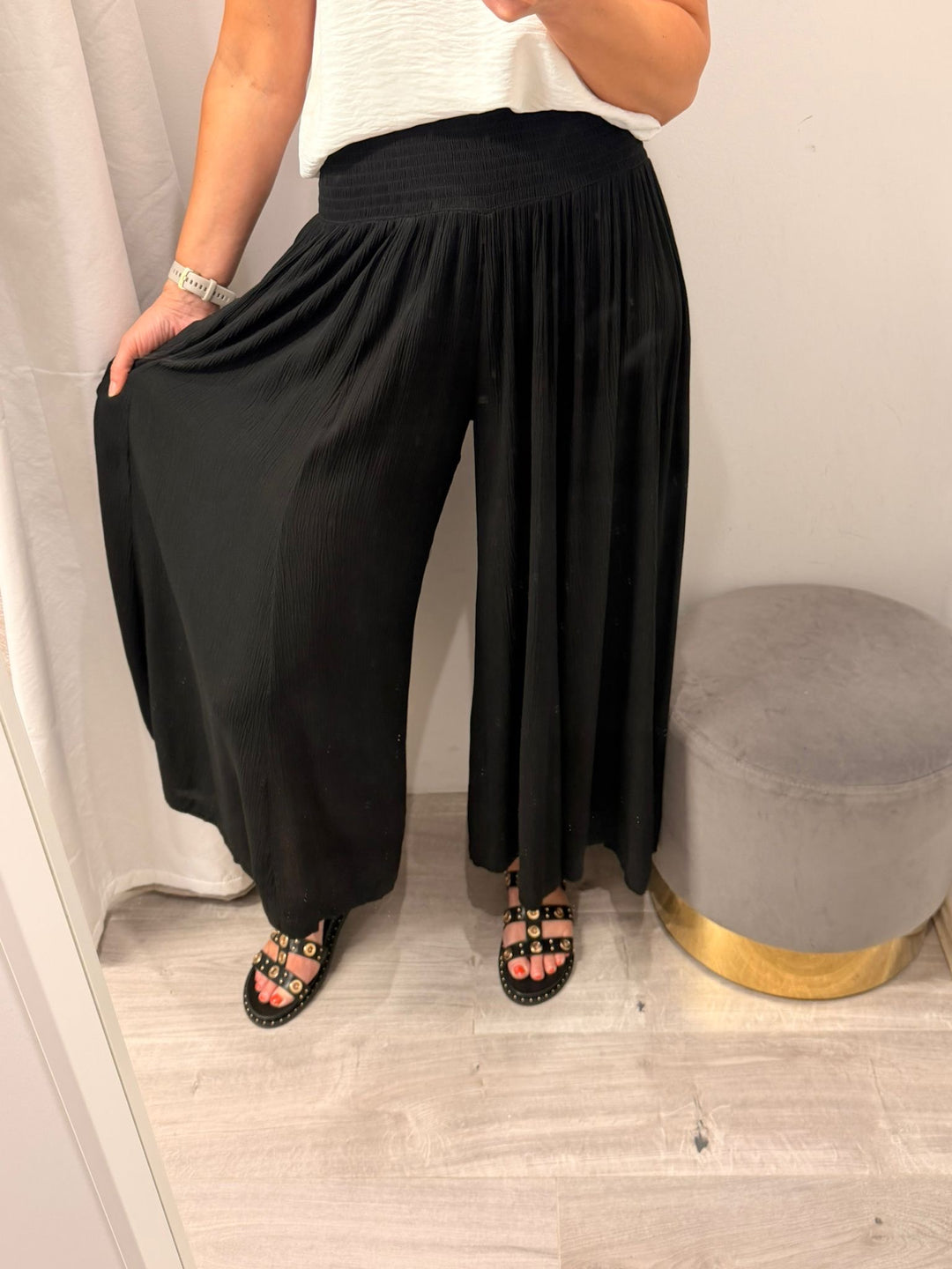 PRE ORDER - Ameera Palazzo Pants - Black