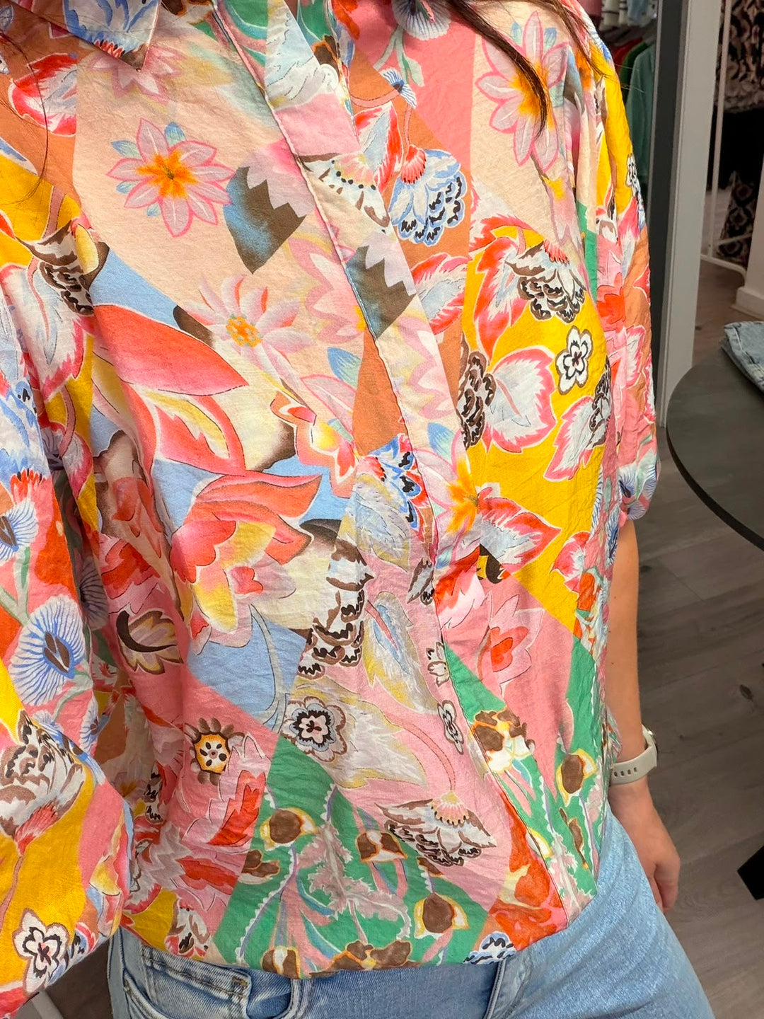 Elena Blouse - Sunset Posy