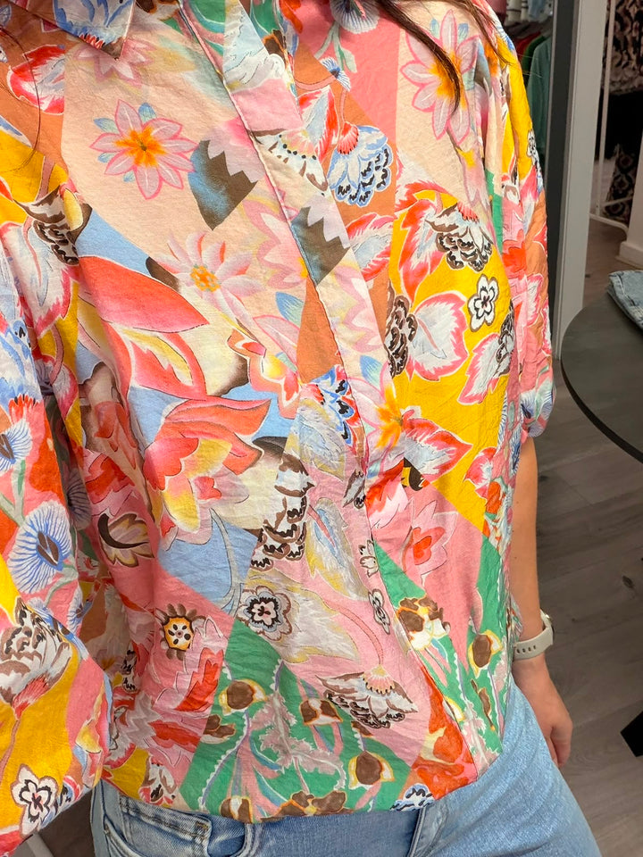 Elena Blouse - Sunset Posy