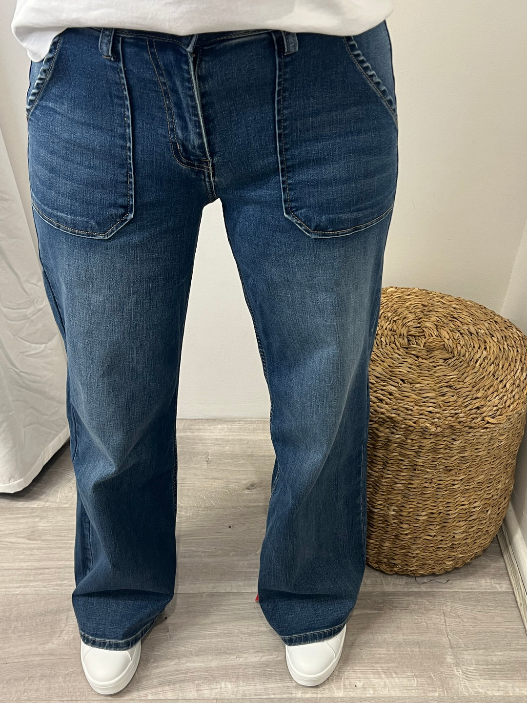 Toxik Jodie Wide Leg Jeans - Denim