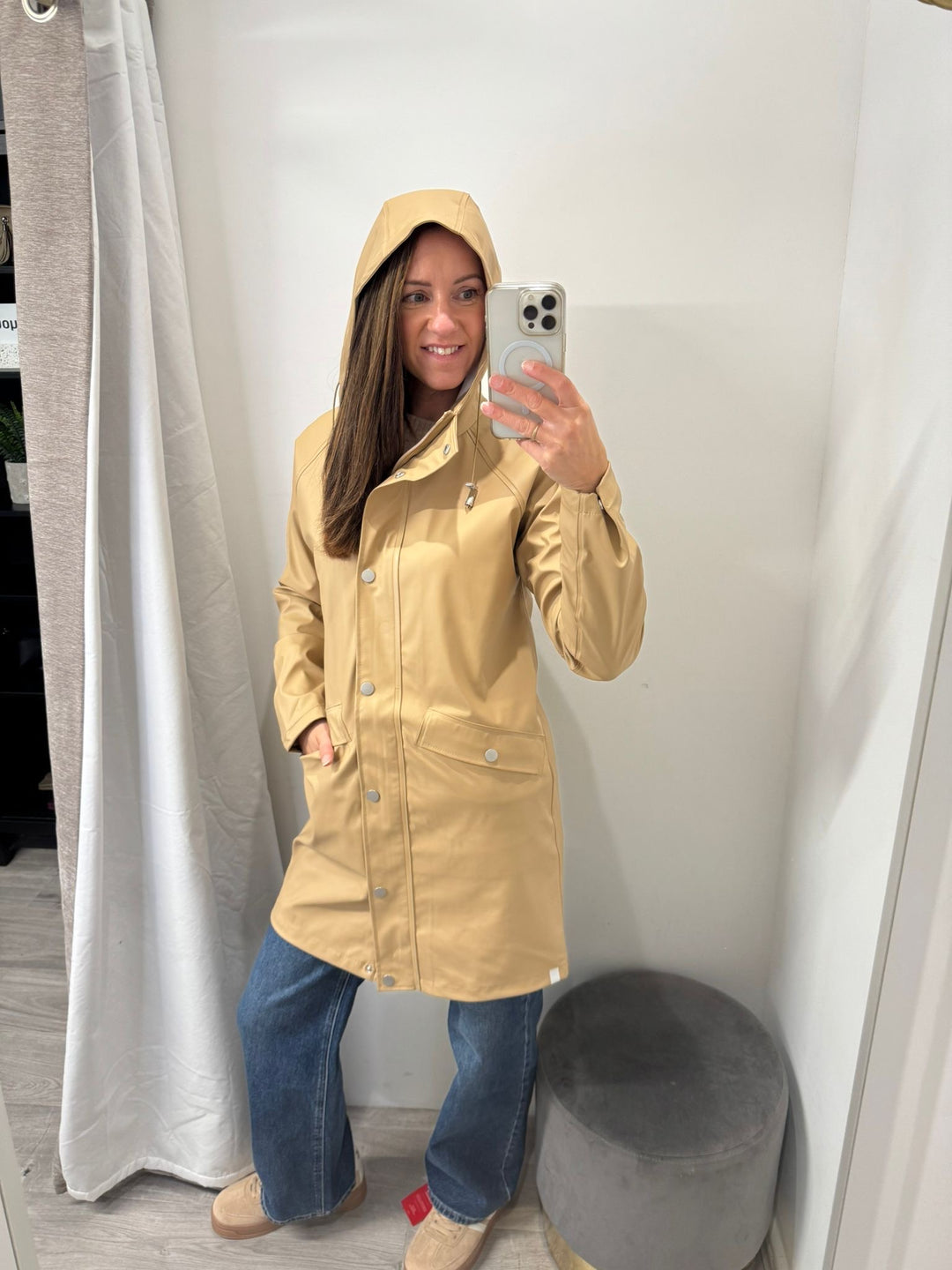 Tazi Rain Jacket - Travertine