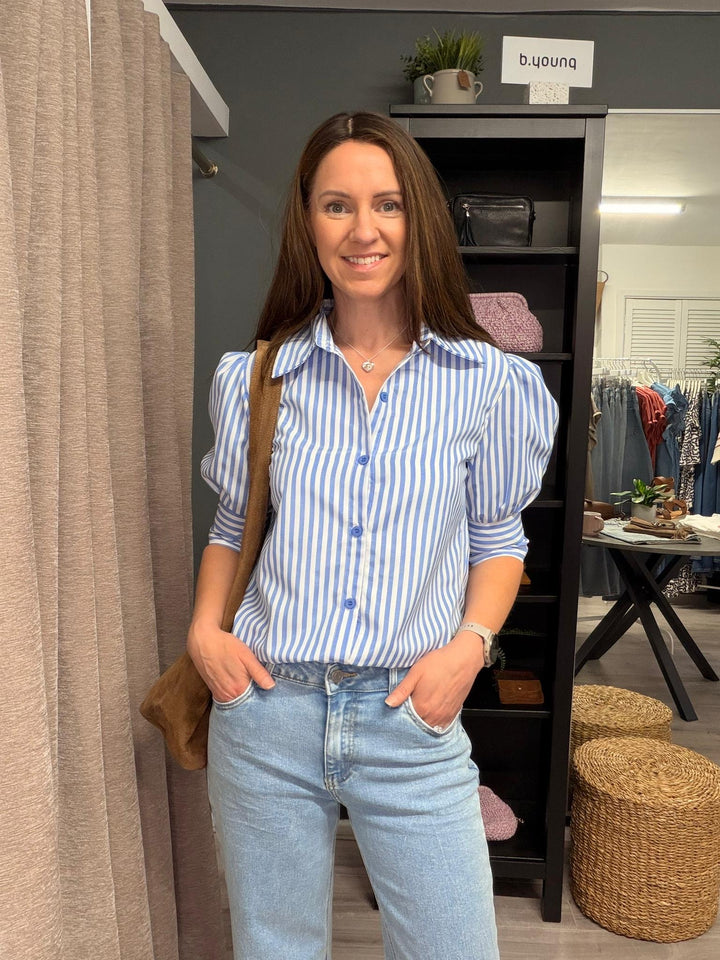 Rhona Shirt - Blue Stripe