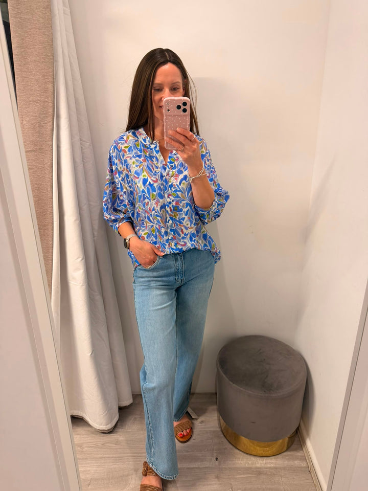 Santana Blouse -  Blue