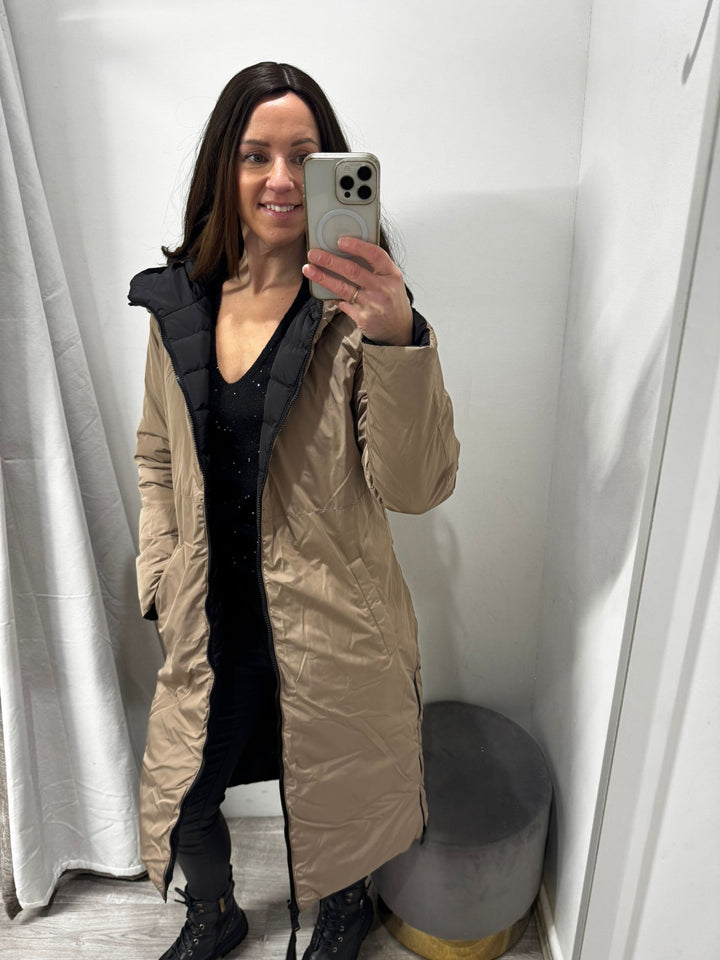 Keila Reversible Coat - Black