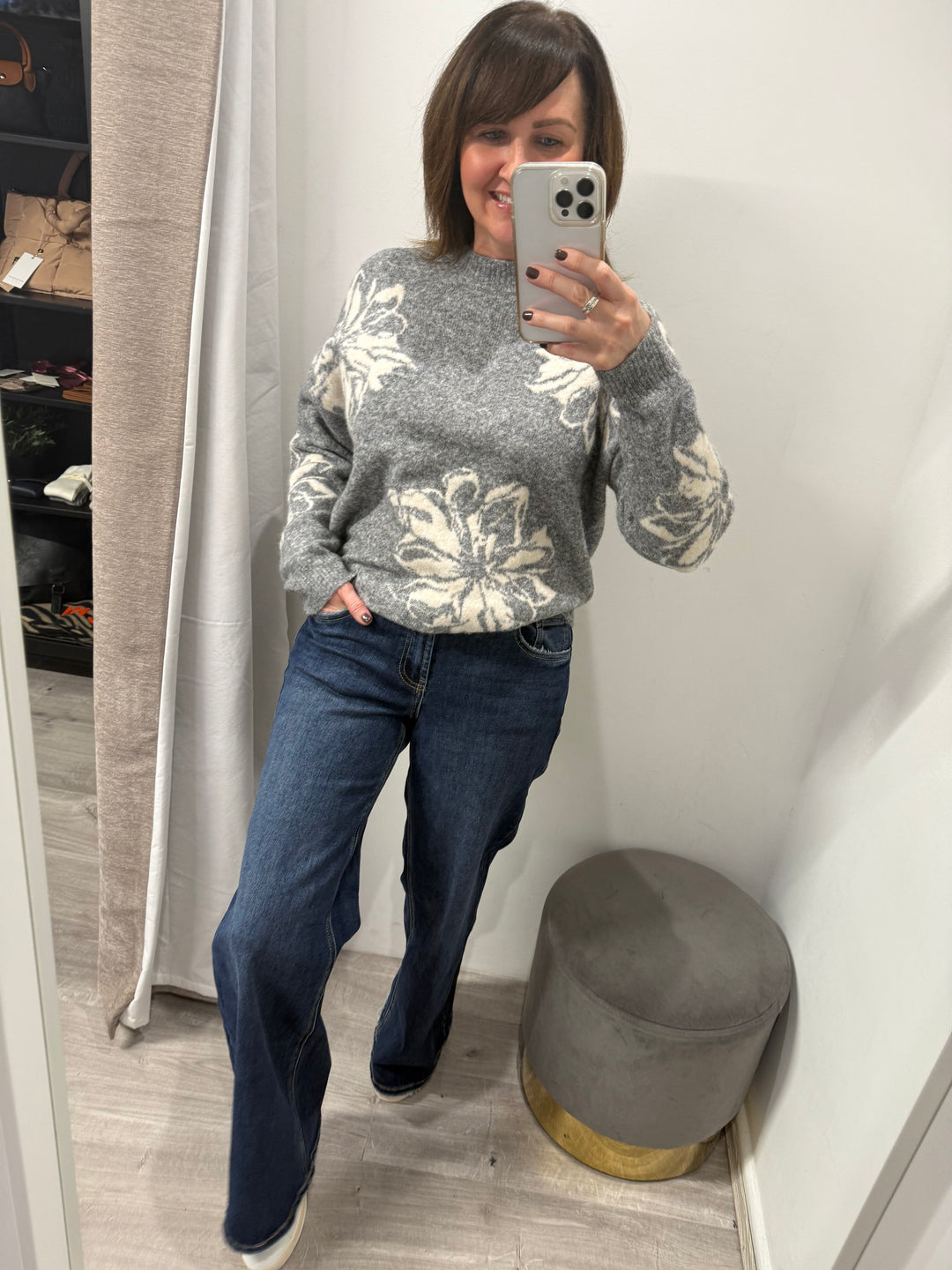 Toxik Anya Wide Leg Jeans - Dark Wash