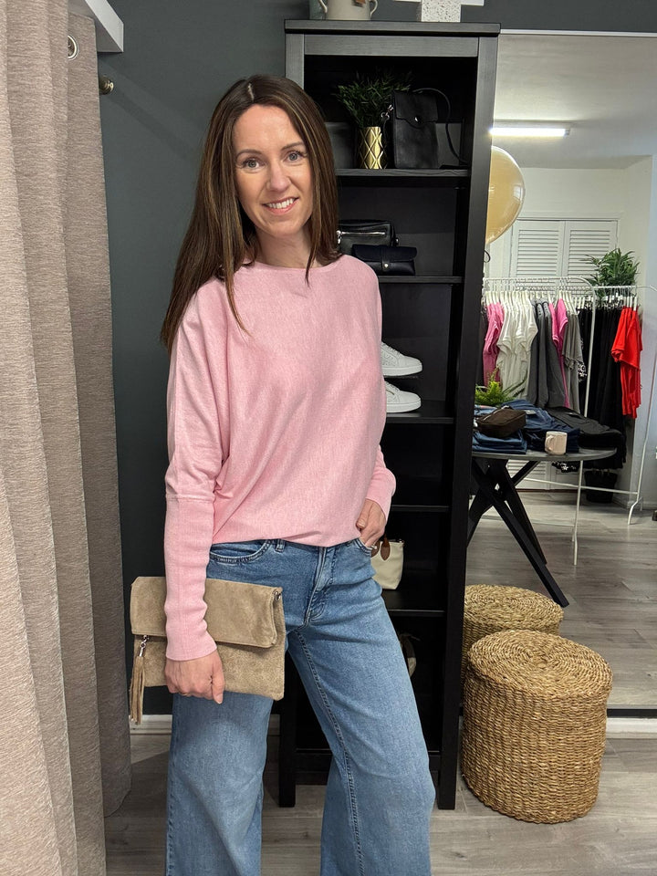 Morla Batwing Jumper - Parfait Pink
