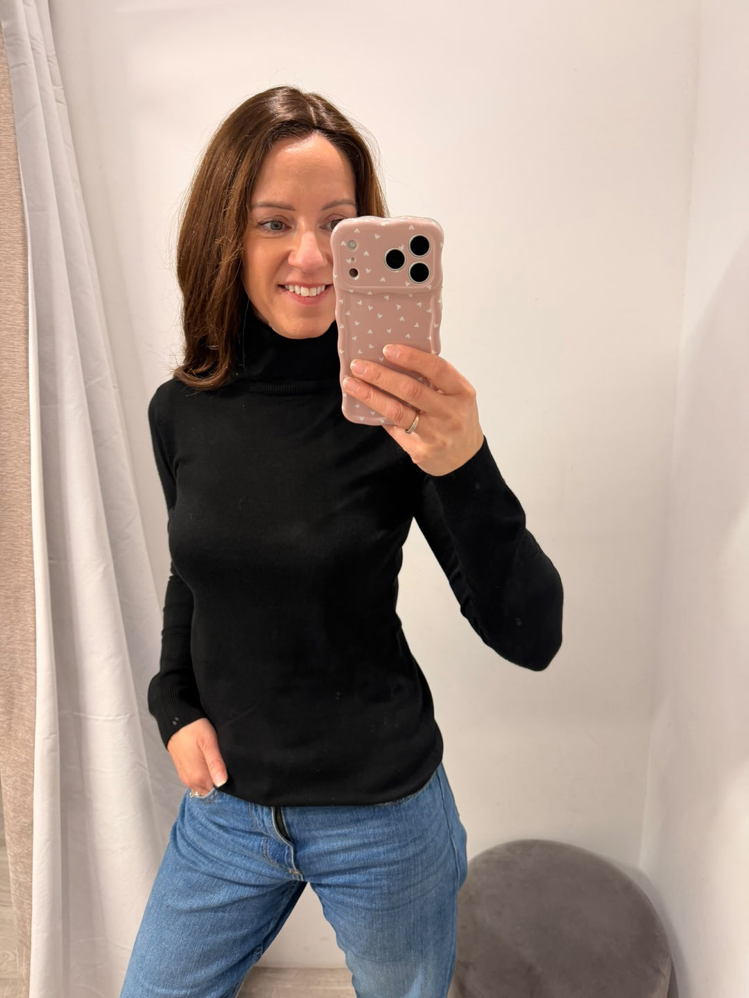 Luls Rollneck Jumper - Black