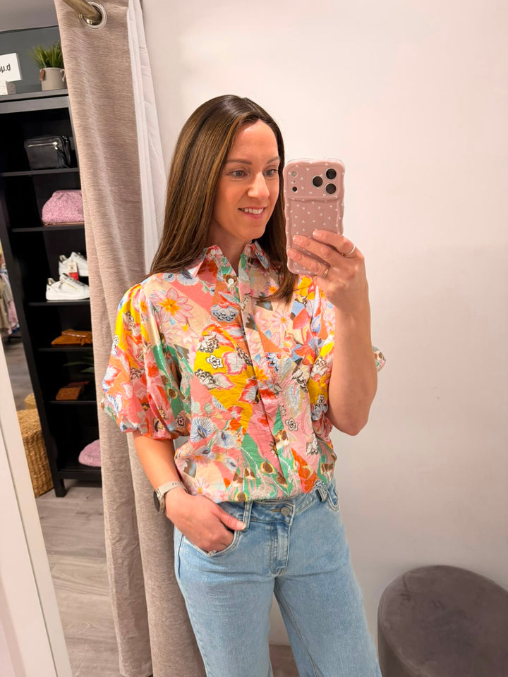 Elena Blouse - Sunset Posy
