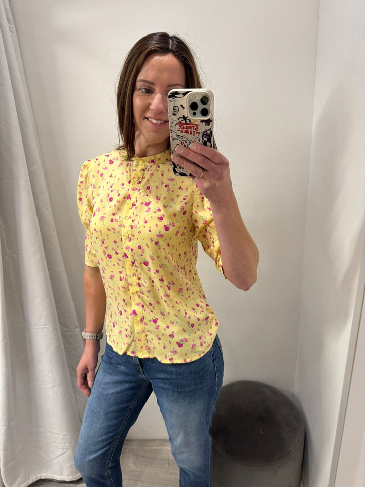 Vera Shirt - Yellow Flower