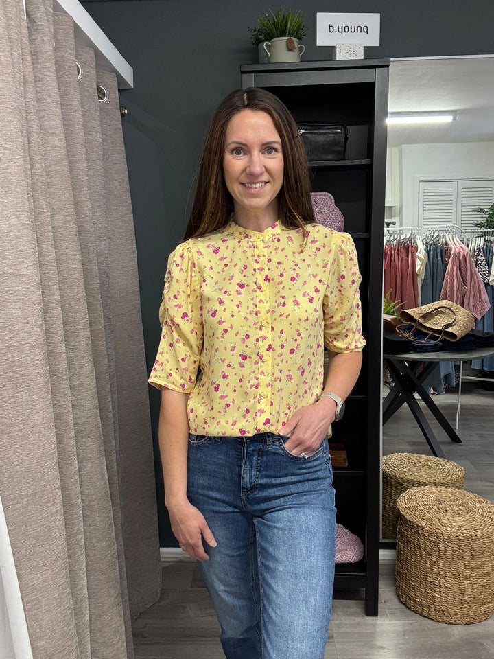 Vera Shirt - Yellow Flower