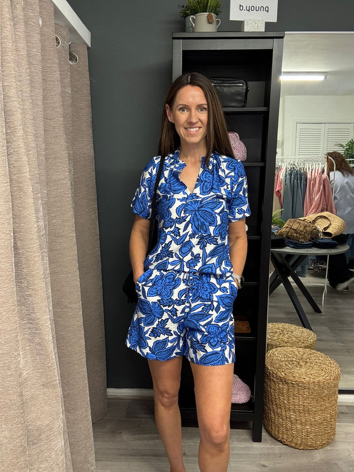 Ikaia Blouse - Nebulas Blue