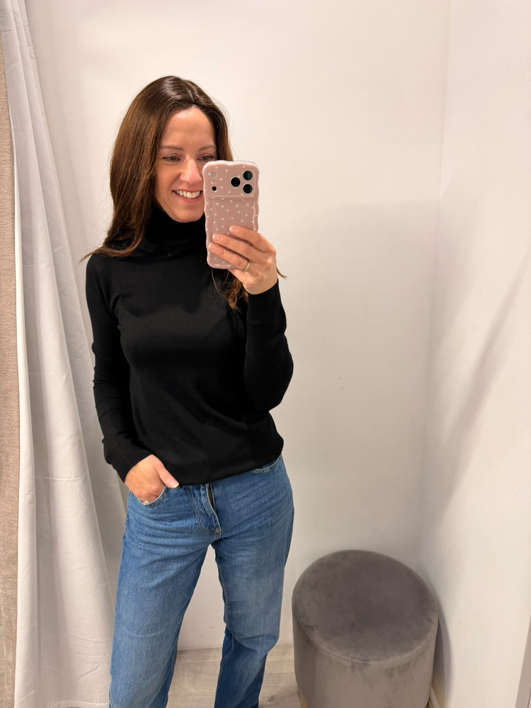 Luls Rollneck Jumper - Black