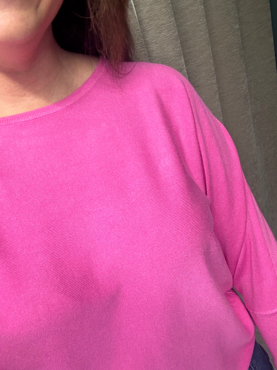 Morla Batwing Jumper - Phlox Pink